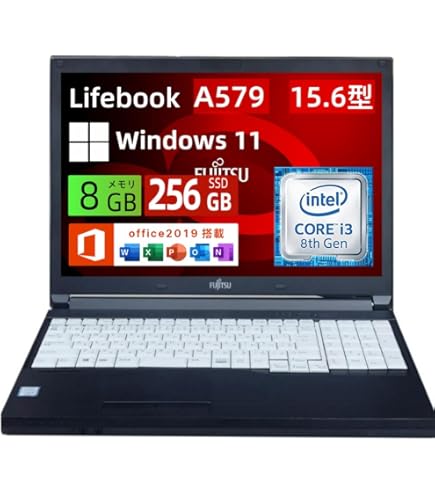 Amazon.co.jp: ノートパソコン Fujitsu Lifebook A579 Windows11 整備