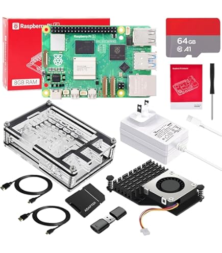 Amazon.co.jp: RasTech Pi 5 8GB キット 技適マーク Pi 5 8gb 本体