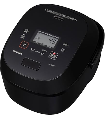 Amazon | TOSHIBA 東芝 炊飯器 RC-5XT (K) ブラック IH炊飯ジャー 3合
