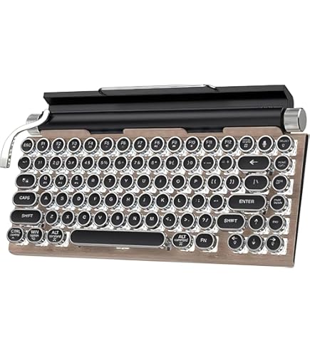 Amazon | Retro Typewriter Keyboard Wireless, Mechanical Gaming