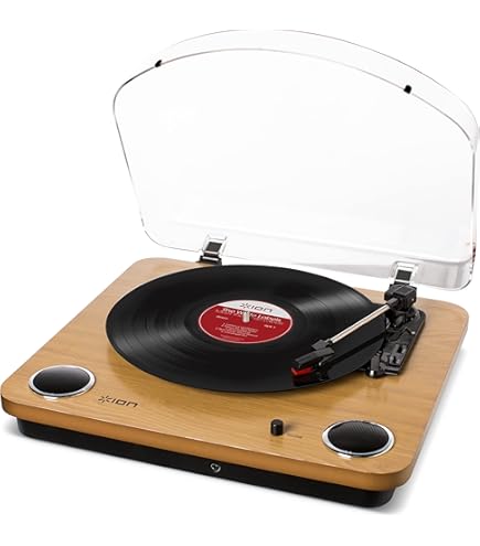 Amazon.co.jp: OHM AudioComm ラジオ付レコードプレーヤー RRM-2775K-T