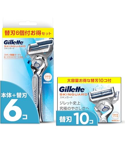 Amazon.co.jp: Gillette ジレット スキンガード 電動タイプ 替刃8コ入