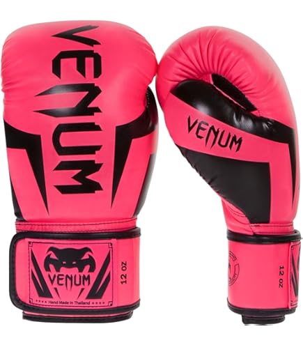 Amazon.co.jp: Venum Elite ボクシンググローブ ピンク 16オンス