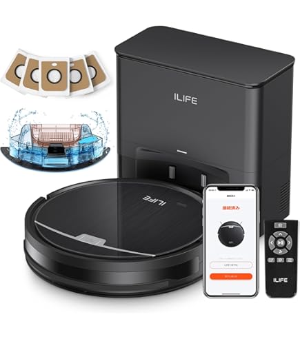 Amazon | Verefa ロボット掃除機 自動ごみ収集 ロボットそうじき静音