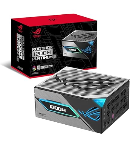 Amazon | ASUS ROG Thor 1000W Titanium III 電源ユニット 特許取得済