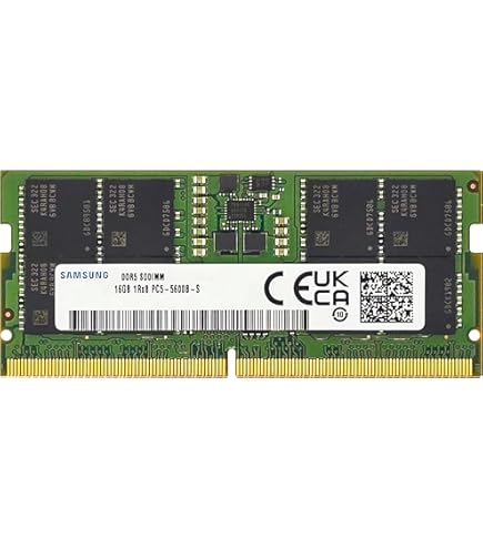Samsung 16GB DDR5 5600MHz PC5-44800 CL46 SODIMM 1Rx8 Single Rank