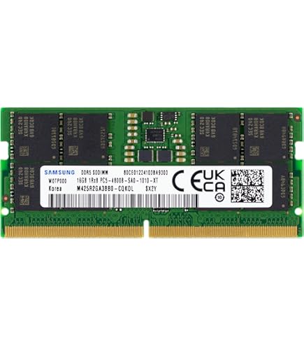 Samsung 32GB DDR5 4800MHz PC5-38400 CL40 SODIMM 2Rx8 Dual Rank 1.1