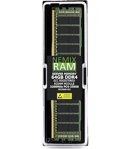 Samsung 64GB DDR4 3200MHz PC4-25600 ECC RDIMM 2Rx4 Dual Rank 1.2V