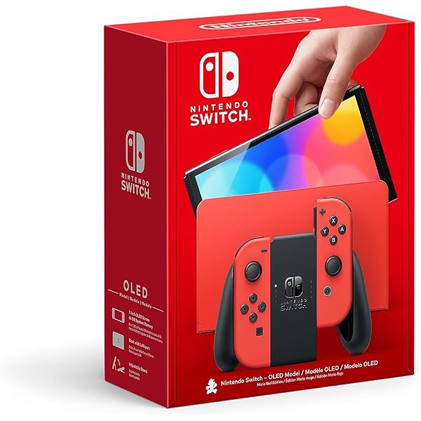 Amazon.com: Nintendo Switch (OLED model) Mario Red JDM