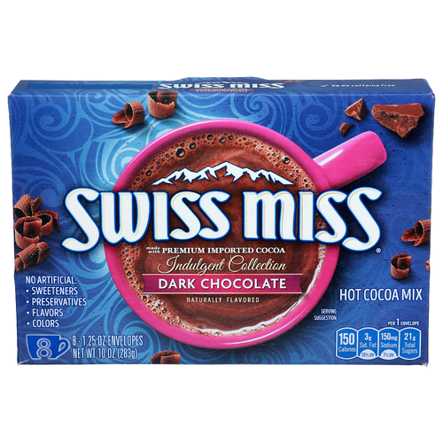 Swiss Miss Dark Chocolate Indulgent Collection Hot Cocoa Mix