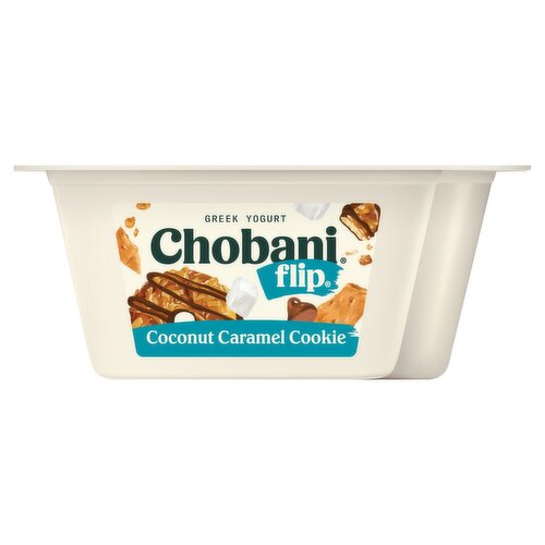 Chobani Flip Coconut Caramel Cookie Greek Yogurt, 4.5 oz - The