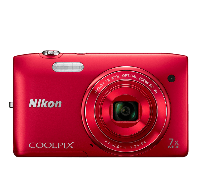 Nikon COOLPIX S3500 Red | Point & Shoot Cameras | Nikon