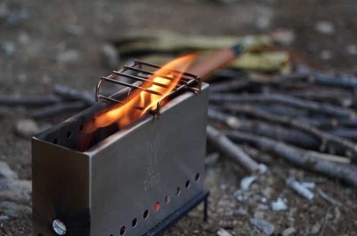 ソロにピッタリのコンパクト焚き火台！DOD「ぷちもえファイヤー」を