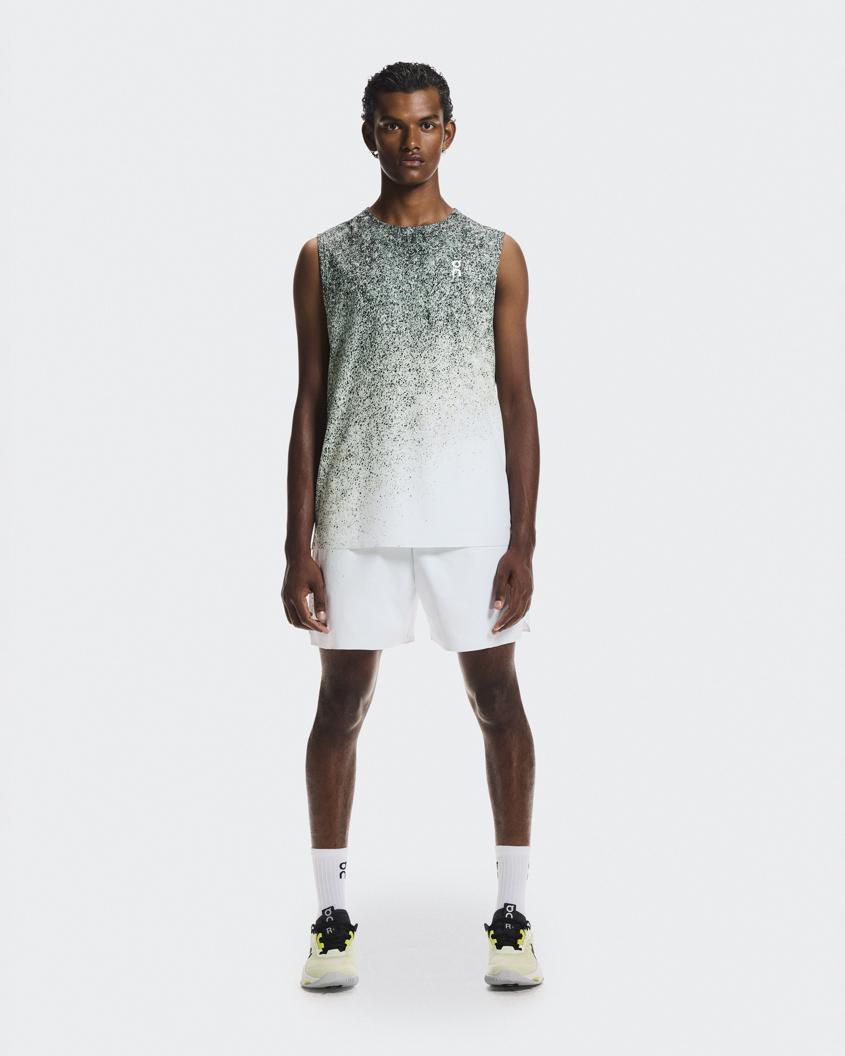 Men's Court Tank Fade | Beige & White | On Japan