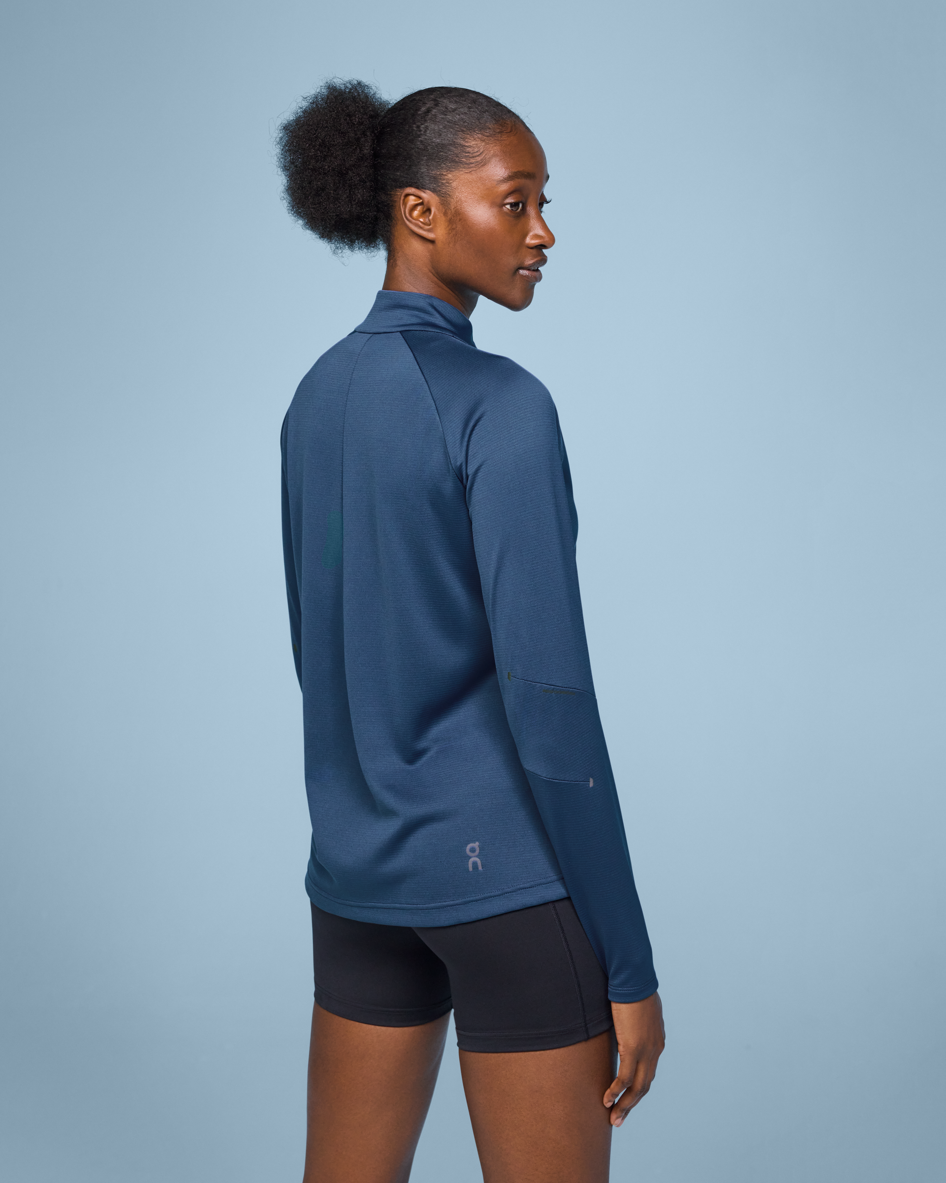 On clima shirt レディース XS トレーニング トレラン ブルー On clima