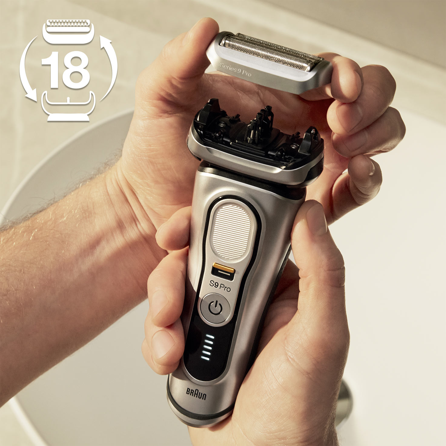 Series 9 PRO+ Electric Shaver 9599cc with PowerCase | Braun US