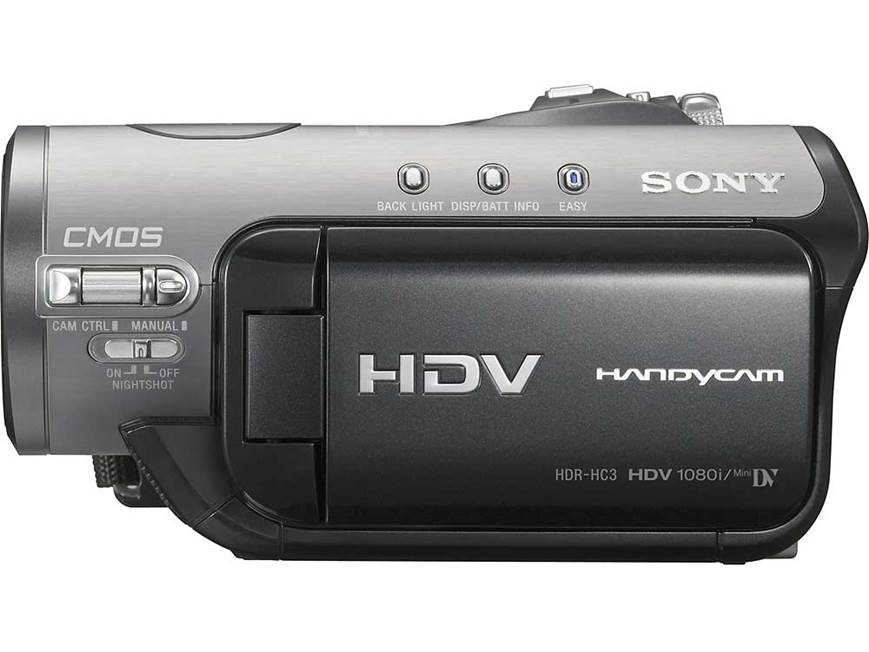 Sony HDR-HC3 High-definition Mini DV digital camcorder at Crutchfield