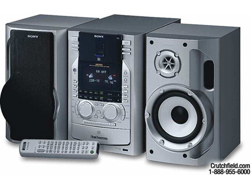 Sony DHC-MD555 Shelf system with 5-disc CD changer and 5-disc MD