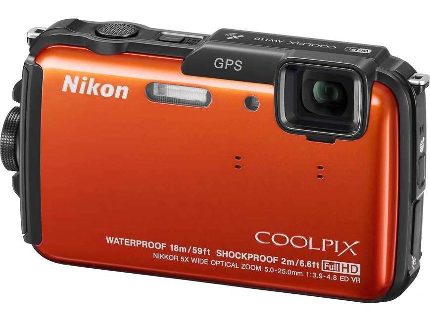 Nikon Coolpix AW110 (Orange) Tough-style 16-megapixel digital
