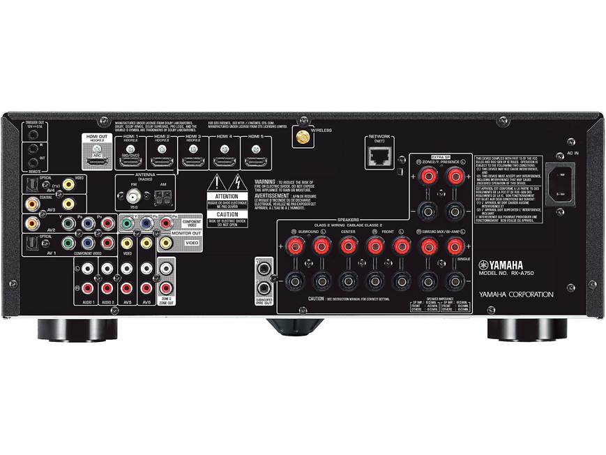 Yamaha AVENTAGE RX-A750 7.2-channel home theater receiver with Wi