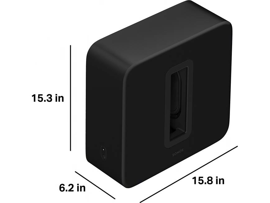 Sonos Sub 4 (Black) Wireless subwoofer for compatible Sonos
