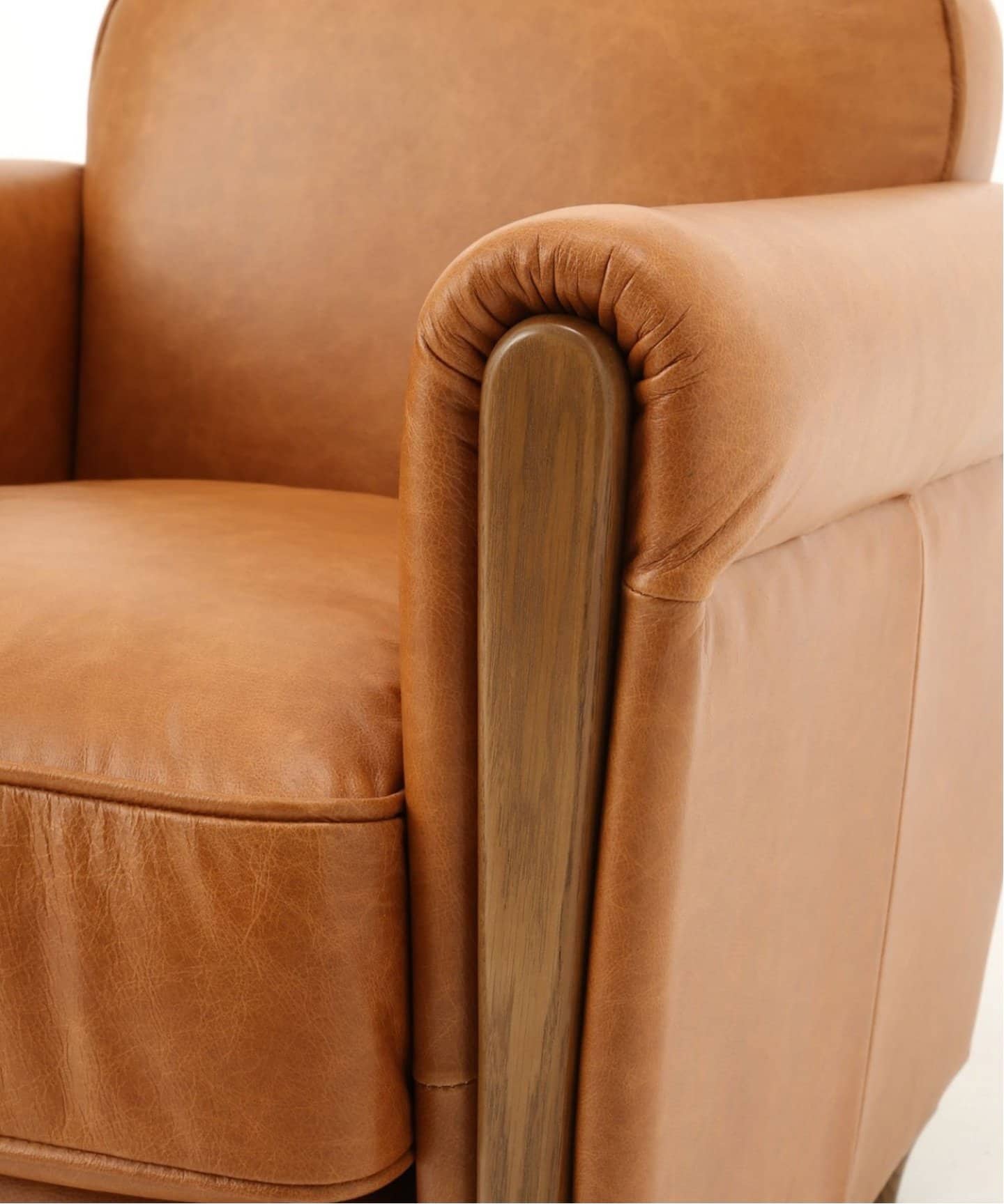 大型商品》OAKS CLUB CHAIR(smooth) オークスクラブチェア 2nd（ソファ