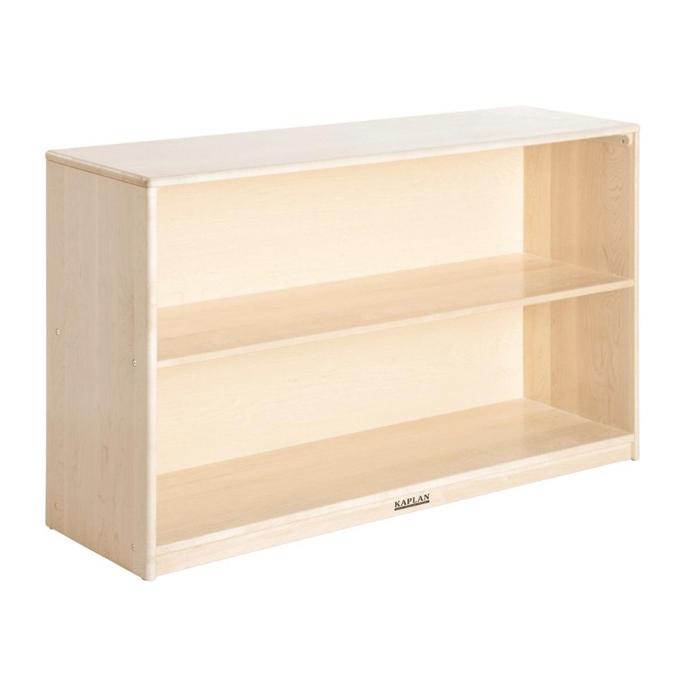 Premium Solid Maple 2-Shelf Storage - Solid Back | Kaplan Early