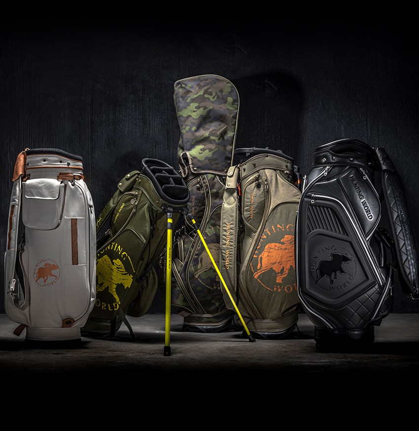 男好みなアドベンチャー感。「ハンティング・ワールド」のゴルフバッグ