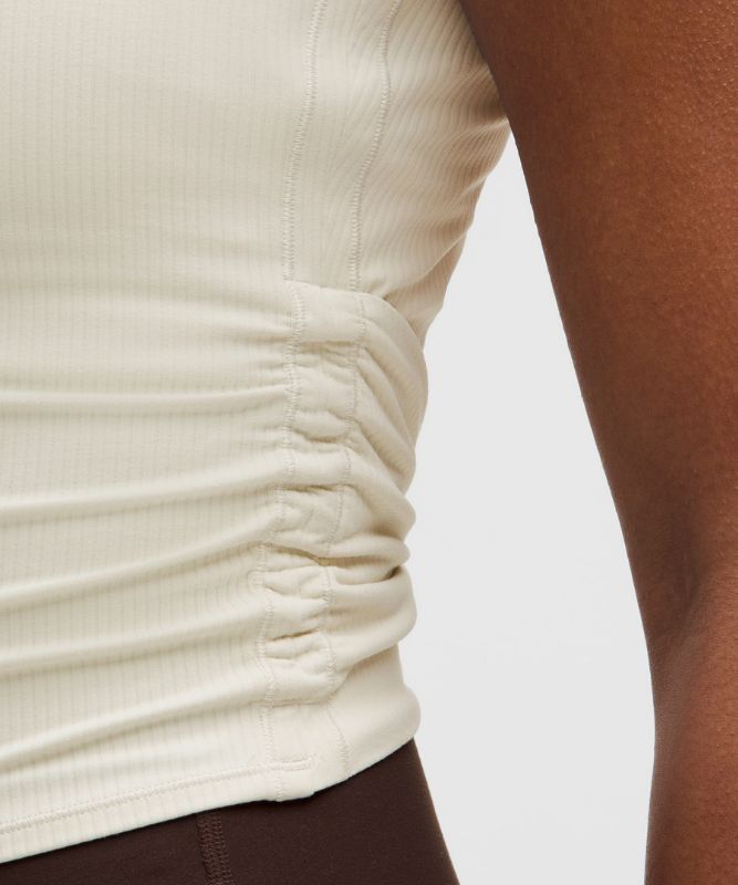 All It Takes バックツイスト リブ半袖シャツ | ショートスリーブ