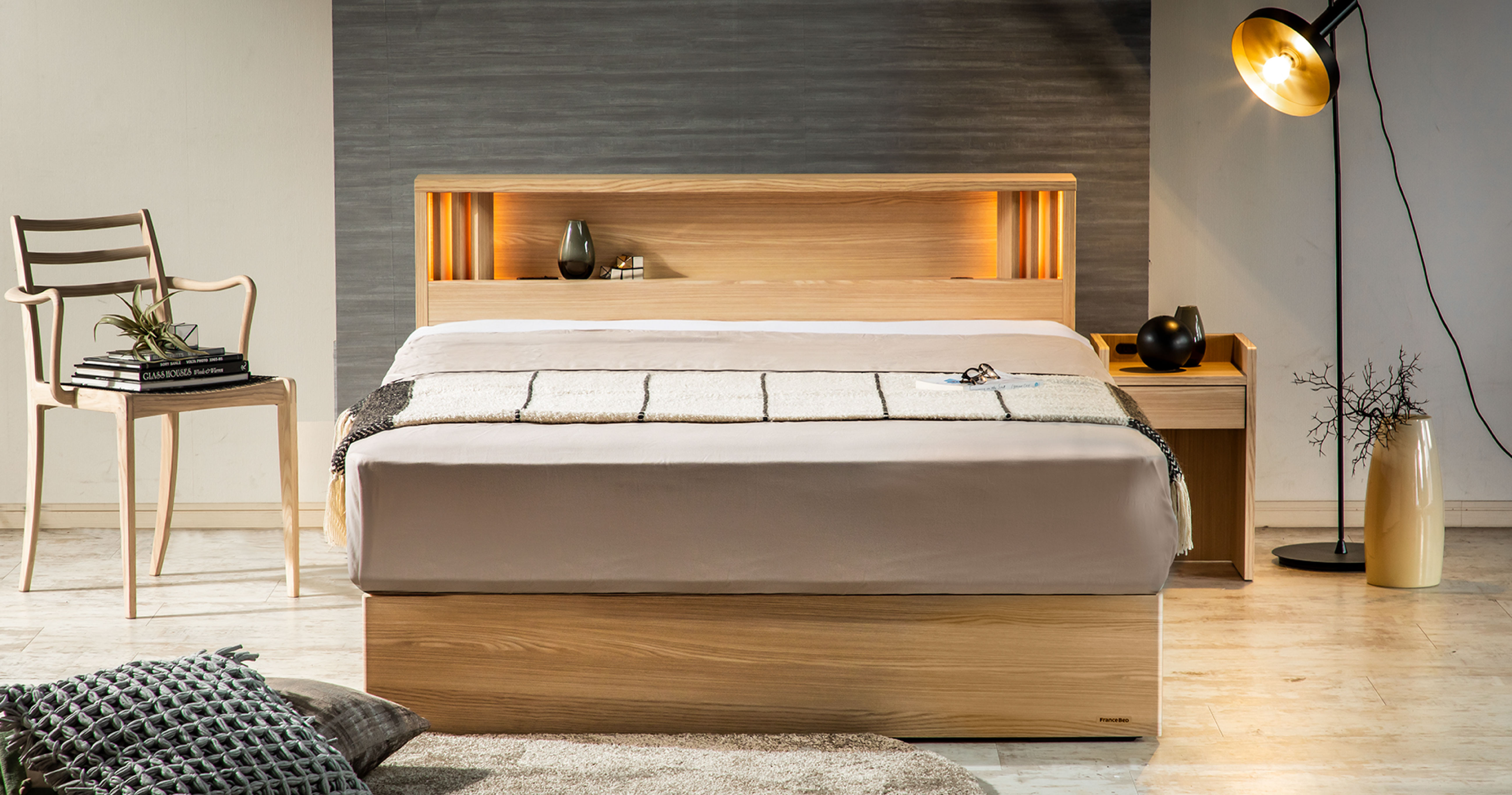 フランスベッド｜LT-7700 PW MON ミディアムソフト セミシングルロング