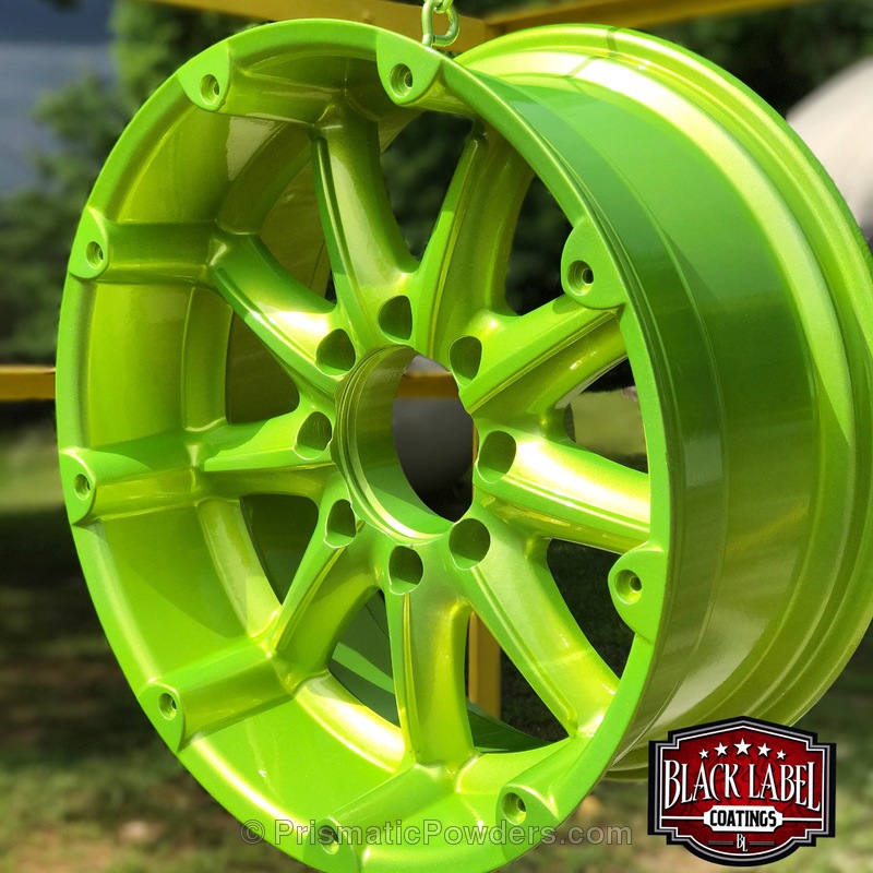 Shocker Yellow over Alien Silver | Gallery Project | Prismatic Powders