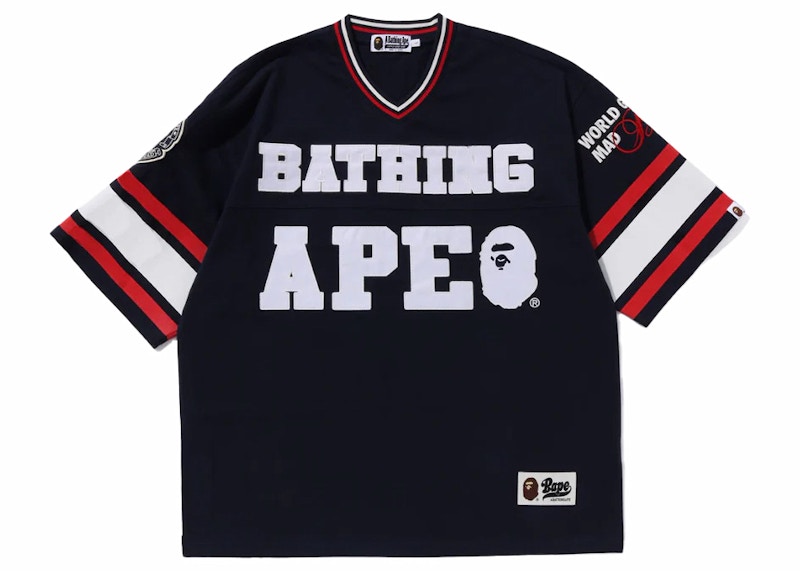 BAPE Football Jersey Navy Men's - FW23 - US
