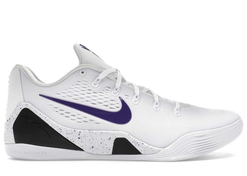 Nike Kobe 9 Elite Low EM Protro White Court Purple Men's - IH1401