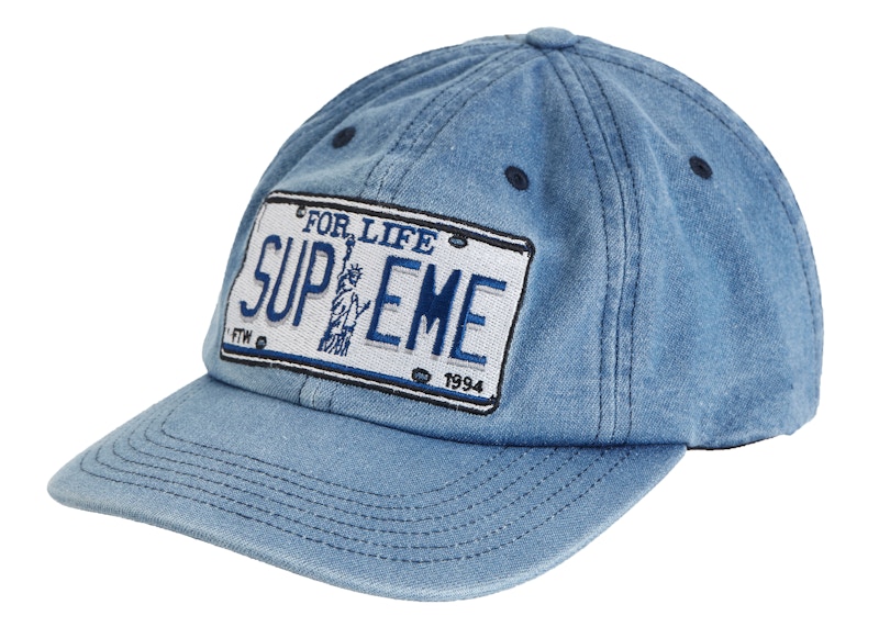 Supreme License Plate 6-Panel Denim - SS20 - US