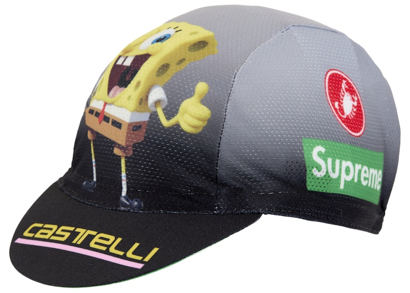 Supreme SpongeBob SquarePants Castelli Cycling Cap Black - SS25 - US