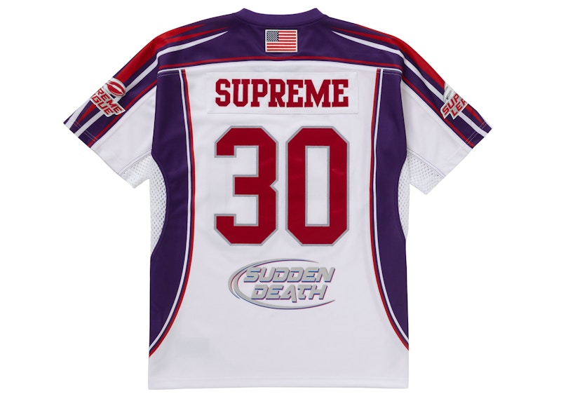 Supreme Sudden Death Football Jersey White Men's - SS24 - US