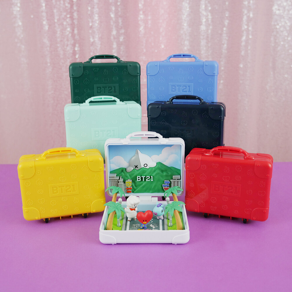 ✨SHOWCASE✨ Line Friends x BTS BT21 World Tour Suitcases: Chimmy