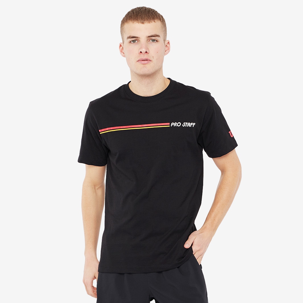 Wilson Pro Staff Tech Tee - Black - Mens Clothing | Pro:Direct Tennis