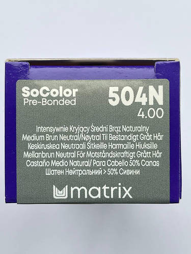504N (шатен) Стойкая крем-краска для седых волос Matrix SoColor