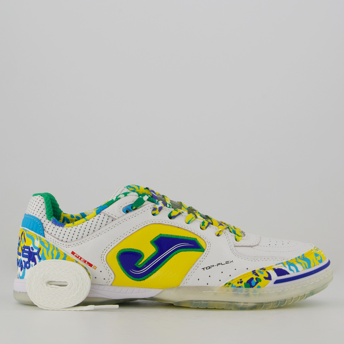 Chuteira Joma Top Flex Amandinha Futsal Branca - Futfanatics