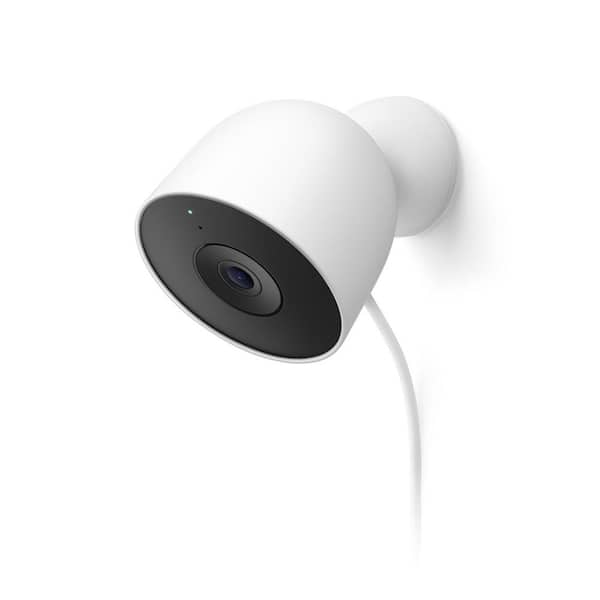 Google Nest Outdoor Smart Security Camera (Wired, 2nd Gen)-Snow