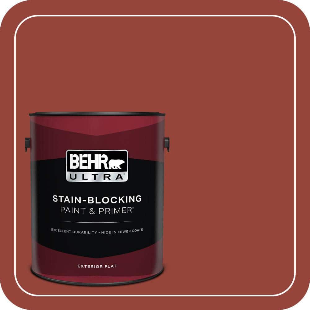 BEHR ULTRA 1 gal. #PPU2-17 Morocco Red Flat Exterior Paint