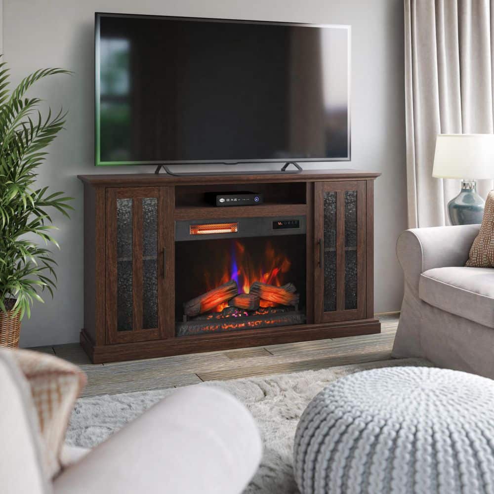 Twin Star Home Duraflame 62 in. Freestanding Electric Fireplace TV