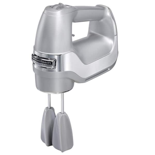 Hamilton Beach 5-Speed Silver Hand Mixer with Easy Clean Beaters