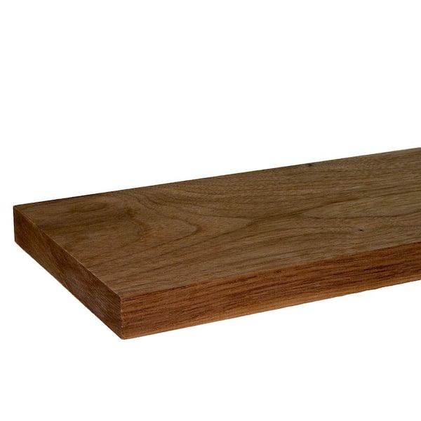 Builders Choice 1 in. x 6 in. x 8 ft. S4S Walnut Board (2-Pack