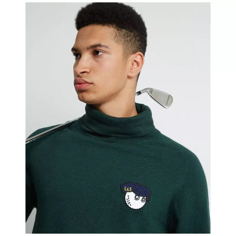 Lyle & Scott Mens Malbon x L&S Rollneck Pullover (Jade Green) | Sportp