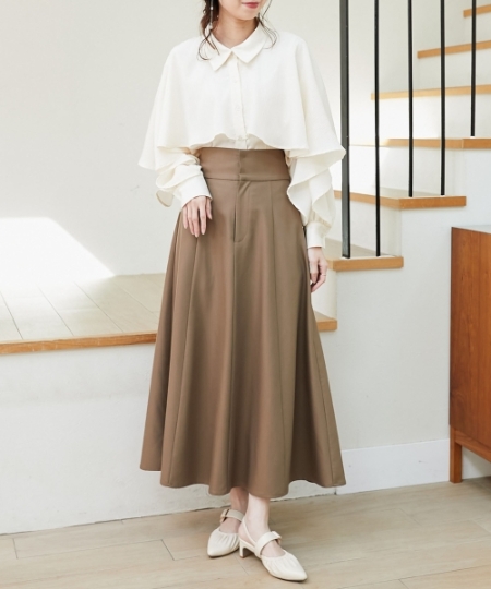 肩あきケープブラウス/MAJESTIC LEGON(マジェスティックレゴン