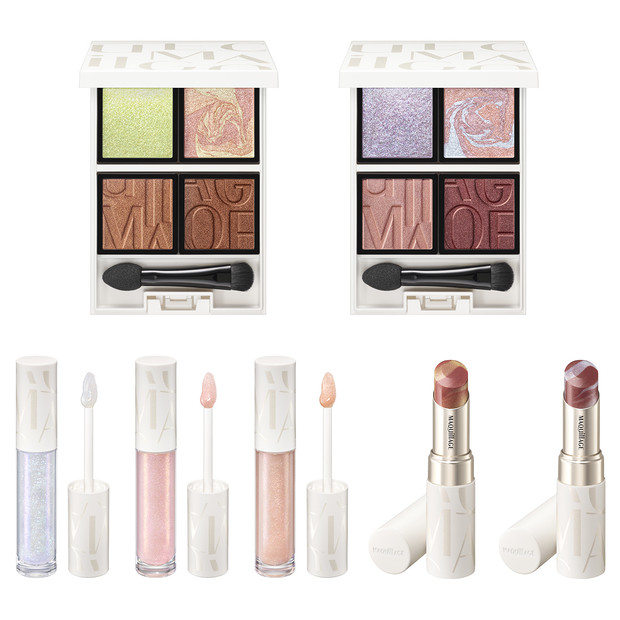 マキアージュのホリデー限定はマーブルやラメが可愛いリップ、グロス