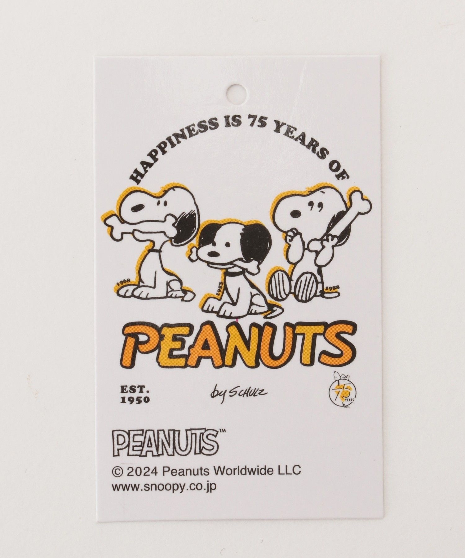 スヌーピー】スヌーピー 75th 80s S ぬいぐるみ|SNOOPY×VOYAGES