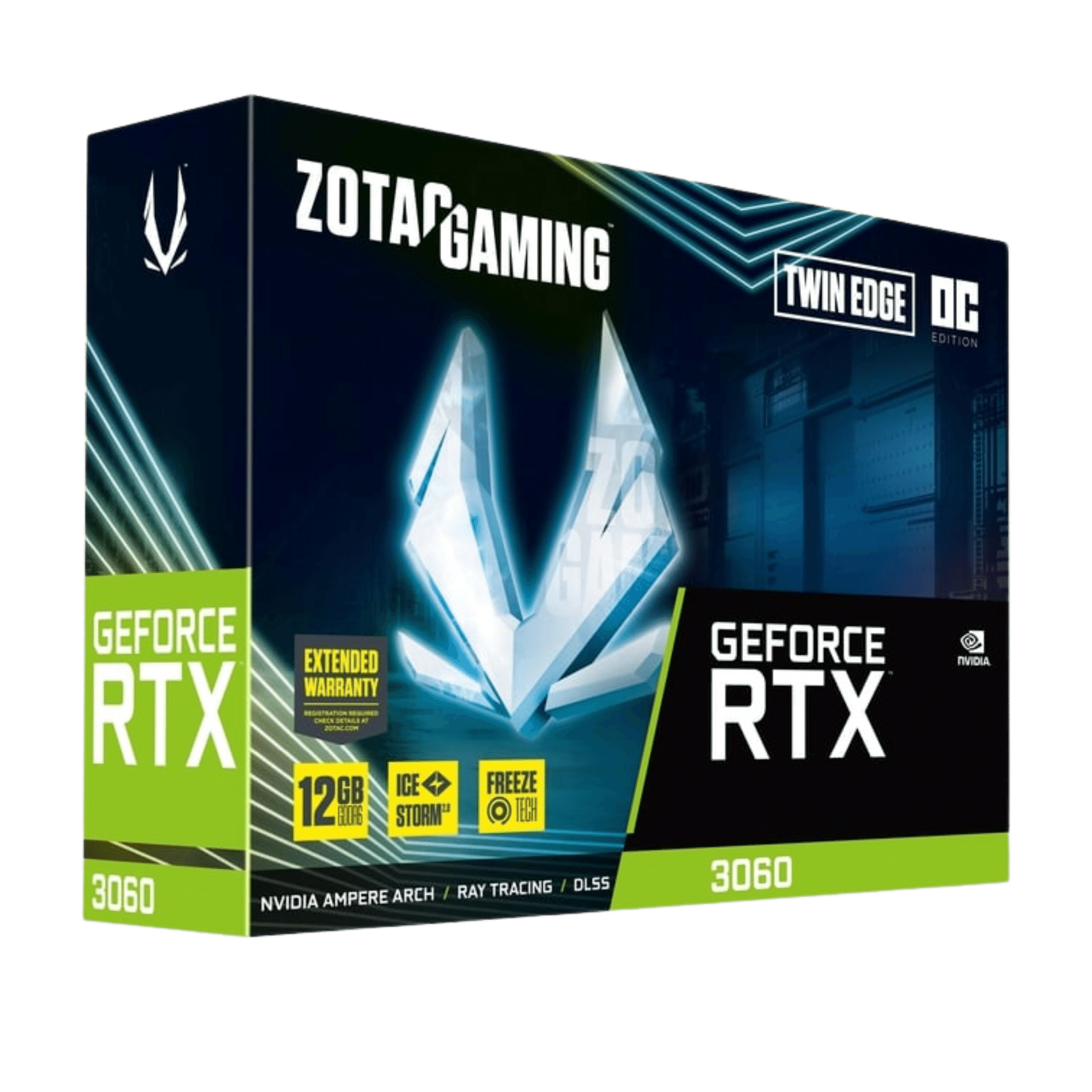 Gaming Graphics Card Black Zotac Nvidia Geforce RTX 3060